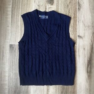 Givenchy Dark Blue V-Neck Sweater Vest